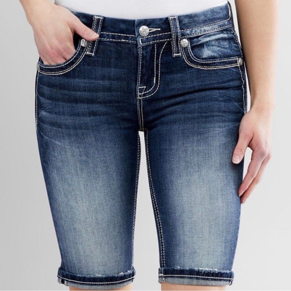 Miss Me Bermuda Flap Shorts 28